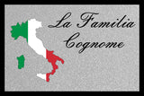 Schöne Fußmatte mit Motiv Italien personalisiert mit Wunschname - Land - 40x60cm oder 50x75cm