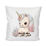 Sweet Unicorn Einhorn personalisierbar - Kissen 40x40cm mit Füllung