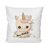 Sweet Unicorn Einhorn personalisierbar - Kissen 40x40cm mit Füllung