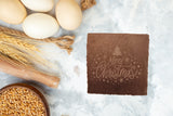 Schiefer Untersetzer graviert mit süßen Motiven