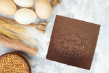 Schiefer Untersetzer graviert mit süßen Motiven