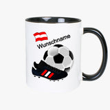 Europa Fußball Tasse personalisierbar mit Name