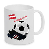 Europa Fußball Tasse personalisierbar mit Name