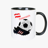 Europa Fußball Tasse personalisierbar mit Name