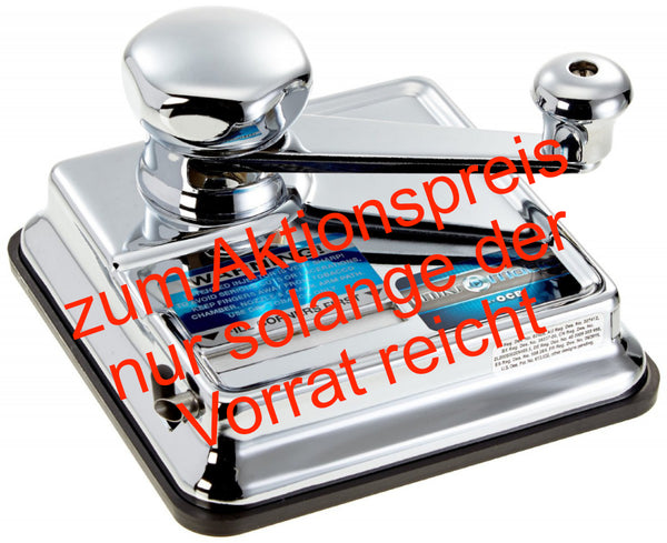 OCB MikrOmatic Duo Zigaretten Stopfmaschine – Chromfarben, 15 X 15 X 10 Cm, Für Gleichmäßige Zigaretten