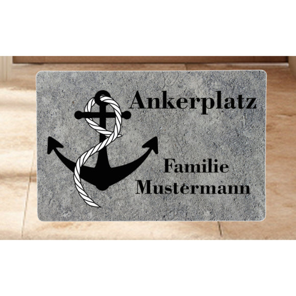 Ankerplatz personalisierte Fussmatte