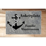 Ankerplatz personalisierte Fussmatte
