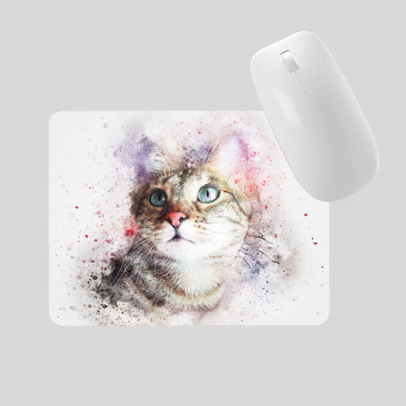 Tigerkatze Aquarell Mauspad