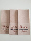 personalisierte Bestecktasche aus Filz