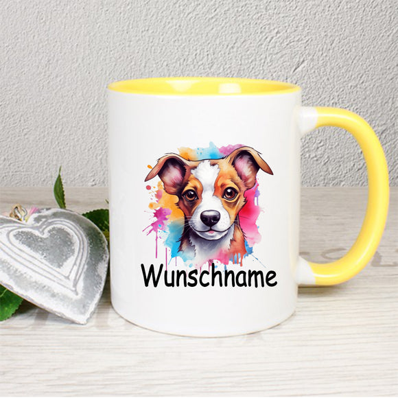 personalisierte Tasse mit Hundemotiv