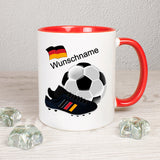 Europa Fußball Tasse personalisierbar mit Name