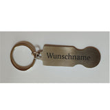 Einkaufswagenlöser Schlüsselanhänger mit Name graviert