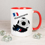 Europa Fußball Tasse personalisierbar mit Name