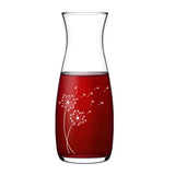 Glaskaraffe 1,18 Liter mit Pusteblume graviert