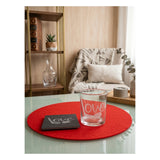 Graviertes Glas und Schieferuntersetzer Set mit Love Puk