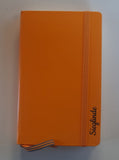 Buchkalender Orange A5 mit Wunschname