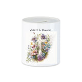 Spardose - Kreuz mit Blumen - mehrere Varianten zur Auswahl