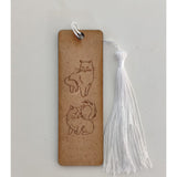 Lesezeichen aus Holz mit Gravur - verschiedene Motive zur Auswahl