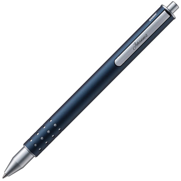 Lamy Tintenroller swift imperialblue mit Namensgravur auf dem Clip
