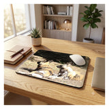 Mousepad bedruckt mit  zwei afrikanischen Wildhunden
