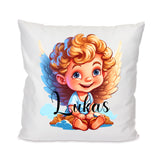 Schutzengel Junge oder Mädchen - Personalisiertes Kissen 40x40cm mit Füllung