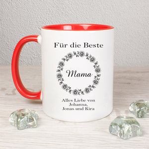 Für die beste Mama Tasse personalisierbar