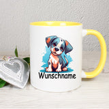 personalisierte Tasse mit Hundemotiv