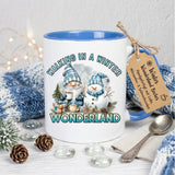 Winter Wunderland Tasse mit Gnom und Schneemann
