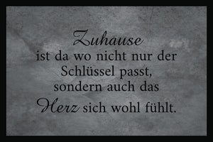 Zuhause Spruch - Fussmatte