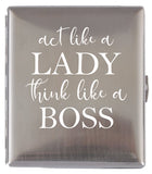 Act like a lady - Zigarettenetui mit Wunschname personalisierbar
