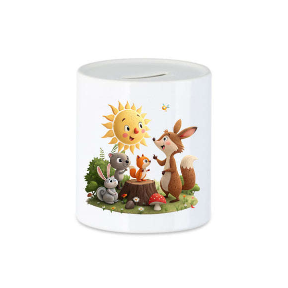 Spardose - kleine Tiere des Waldes