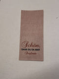 personalisierte Bestecktasche aus Filz