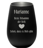 Beste Hebamme der Welt  - Windlicht mit Name personalisierbar