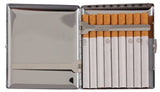 Zigaretten Etui und Original Zippo Chrome Brushed im Set