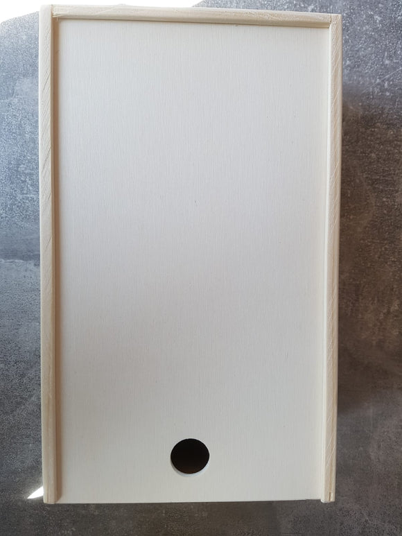 Holzbox mit Schiebedeckel 135x235x75mm