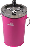 Schleuderascher Kübel "Smoking" chrom pink