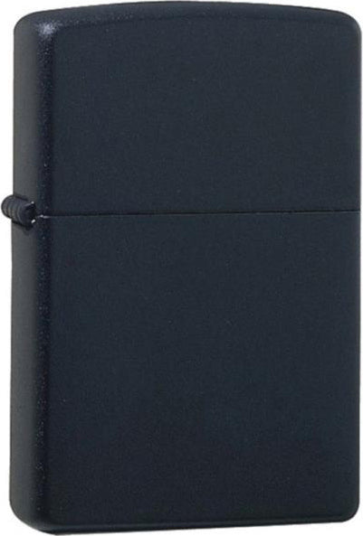 Original Zippo Black Matt Messigkern Regular
