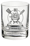 BBQ Grillmeister graviertes Glas personalisiert