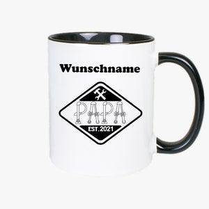 Tasse Bergwerk personalisierbar mit Name