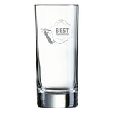Longdrinkglas graviert mit Motiv: Feuerlöscher Best Firefighter