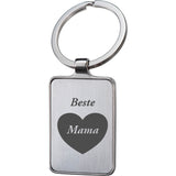 Schlüsselanhänger mit Beste Mama im Herz Graviert