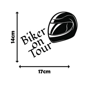 Biker on Tour - Autosticker