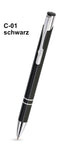 Cosmo C-01 Schwarz Kugelschreiber mit Wunschgravur