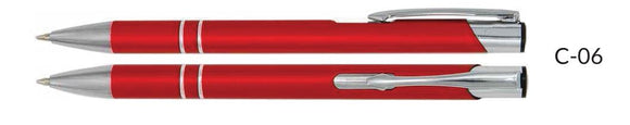 Cosmo C-06 Rot Kugelschreiber mit Wunschgravur