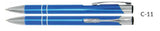 Cosmo C-11 Lichtblau Kugelschreiber mit Wunschgravur