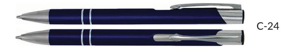 Cosmo C-24 Marineblau Kugelschreiber mit Wunschgravur