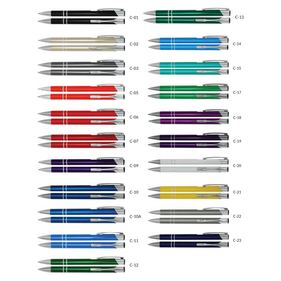 Kugelschreiber Cosmo Farben gemischt. Auswahl nach Verfügbarkeit.