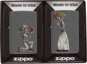 ZIPPO Set Iron Stone Color "Day of Death"