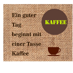 Mug Rug Ein guter Tag beginnt mit einer Tasse Kaffee