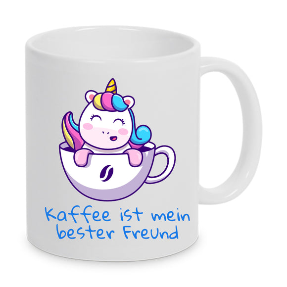 Einhorn - Kaffee ist mein bester Freund - Tasse